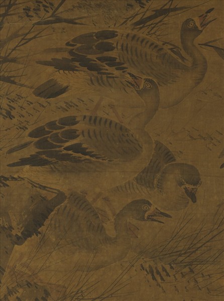 明劉炤蘆雁圖　軸