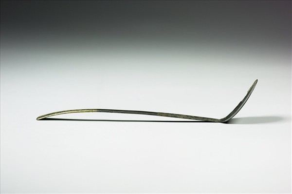 鎏金花葉紋銀匙