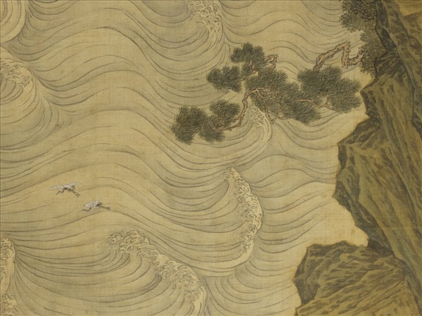 清金廷標畫仙山樓閣　軸