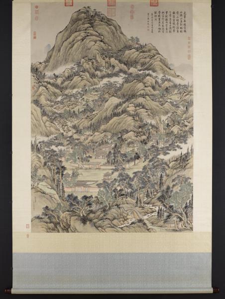 清錢維城棲霞全圖　軸