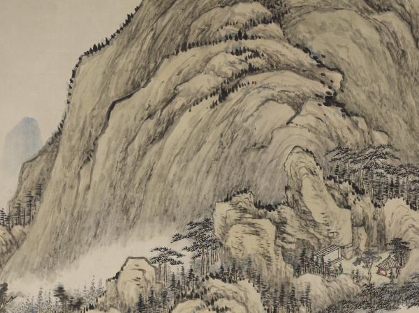 清錢維城棲霞全圖　軸