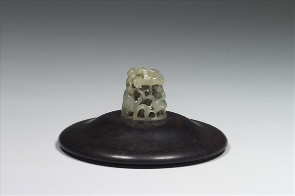 汀渚鷺鷥紋玉頂