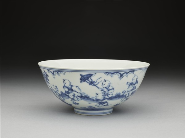 青花嬰戲圖碗
