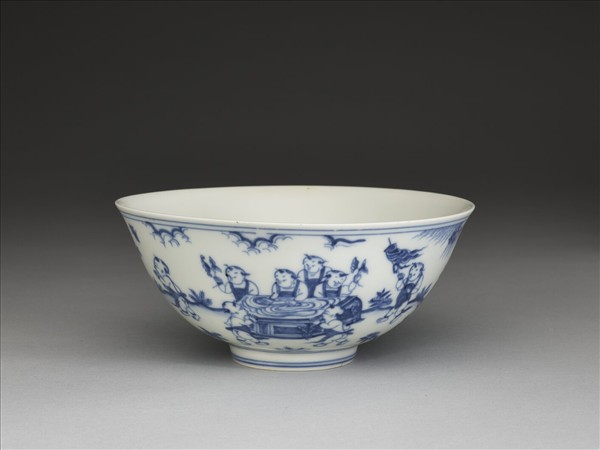 青花嬰戲圖碗