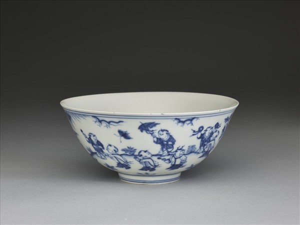 青花嬰戲圖碗