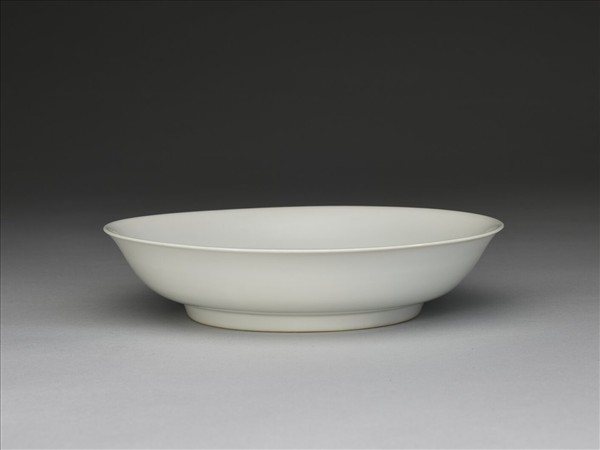 甜白釉盤