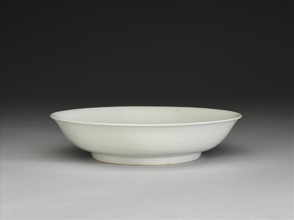 甜白釉盤