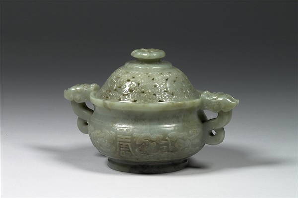 玉龍耳壽字簋形爐