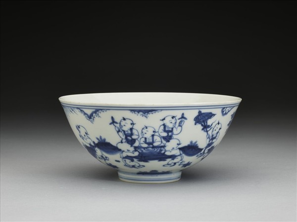 青花嬰戲圖碗