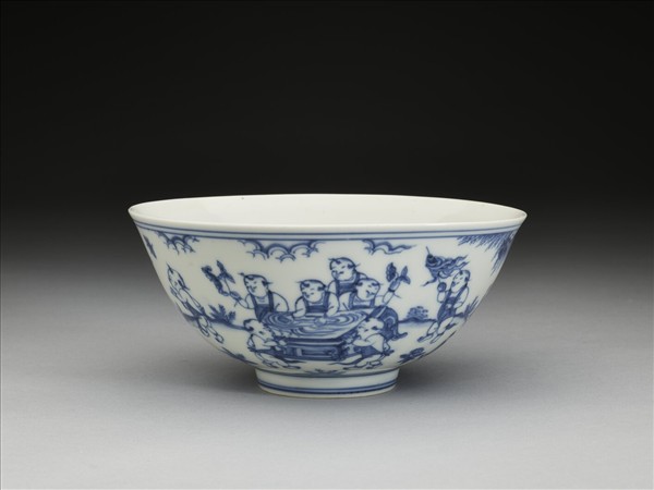 青花嬰戲圖碗