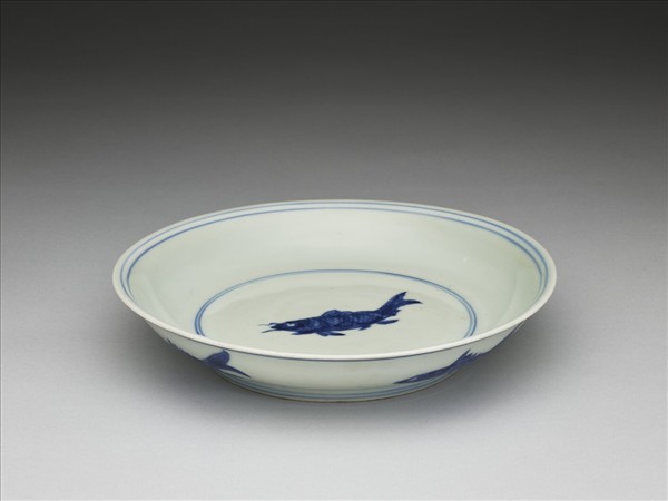 青花魚紋盤