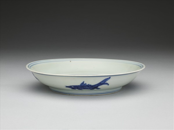 青花魚紋盤