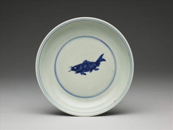 青花魚紋盤
