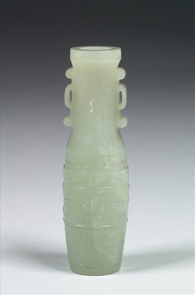 玉獸面紋瓶