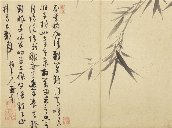 元吳鎮墨竹　冊　墨竹（四）