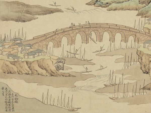 明錢穀白嶽遊圖　冊　屯谿鎮