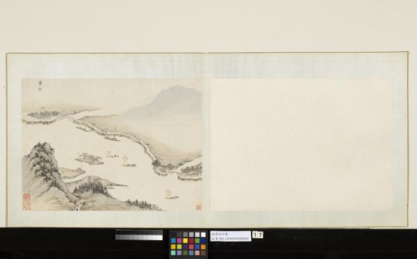 明錢穀紀行圖　冊　惠山