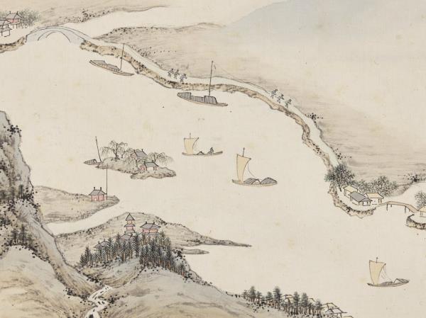 明錢穀紀行圖　冊　惠山