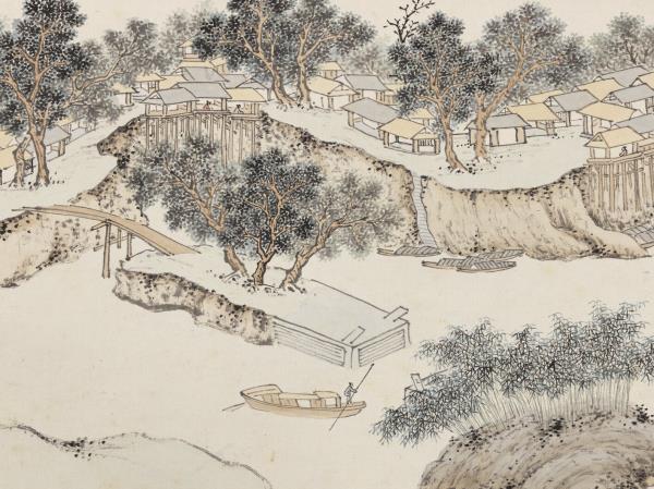 明錢穀紀行圖　冊　呂城