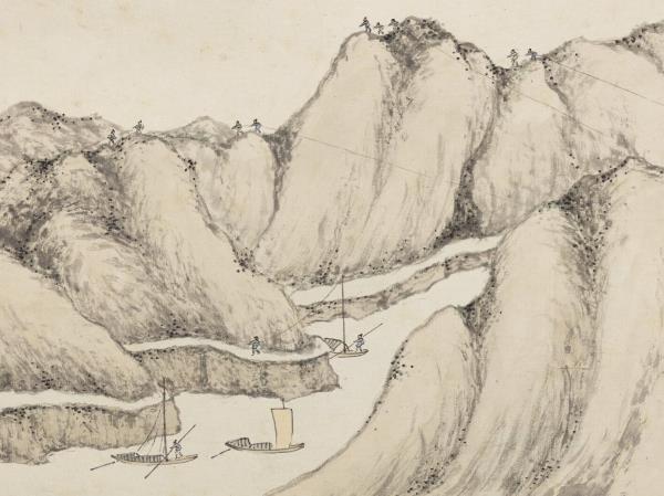 明錢穀紀行圖　冊　黃泥霸