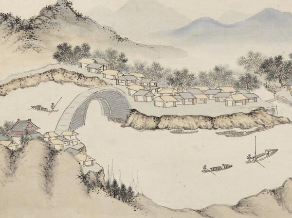 明錢穀紀行圖　冊　丹徒