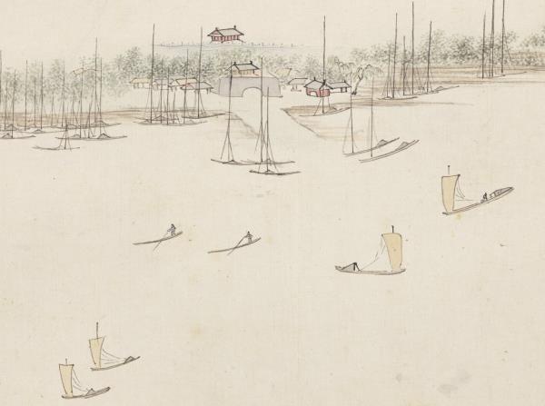 明錢穀紀行圖　冊　瓜州