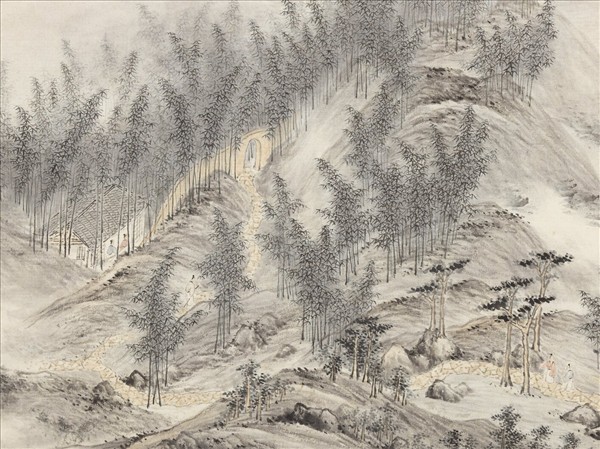 明沈士充畫郊園十二景　冊　竹屋