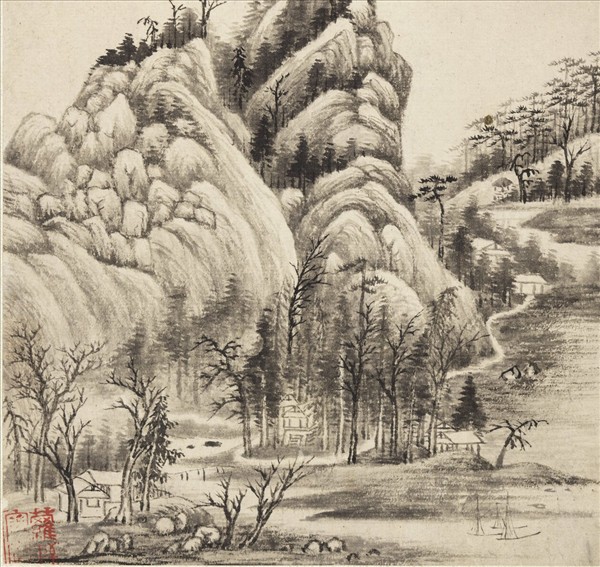 明董其昌山水　冊　山水