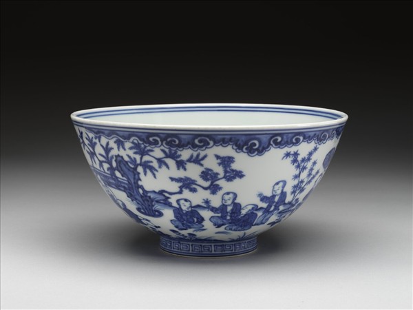青花嬰戲圖碗