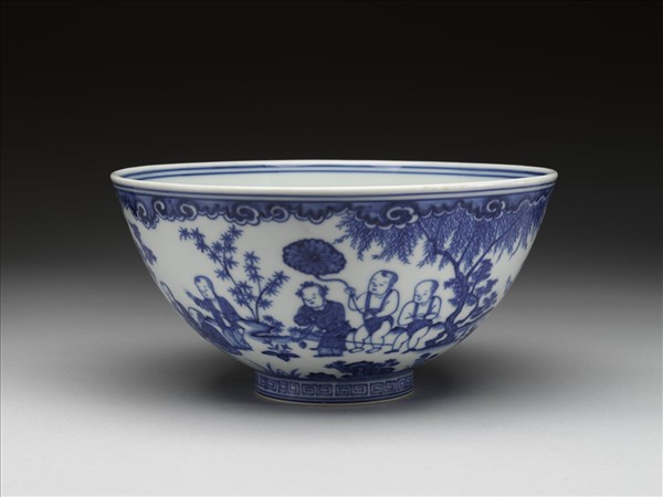 青花嬰戲圖碗