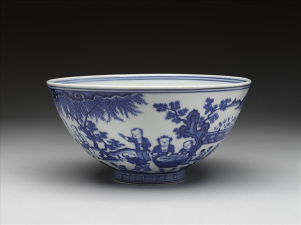 青花嬰戲圖碗