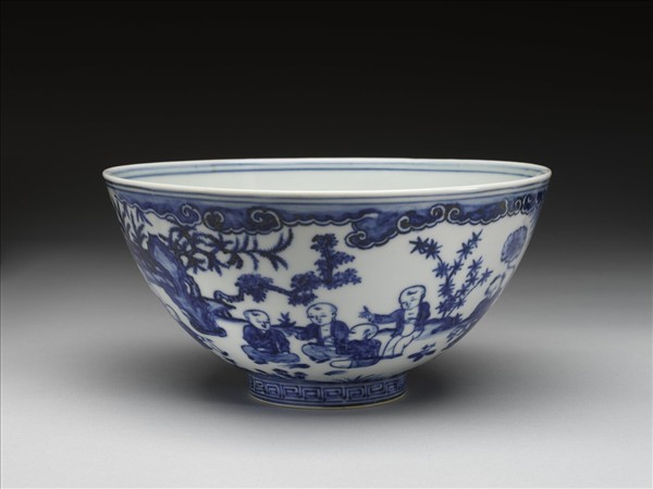青花嬰戲圖碗