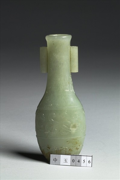 玉鳳紋貫耳瓶