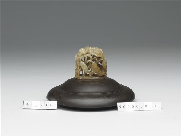 汀渚鷺鷥紋玉頂