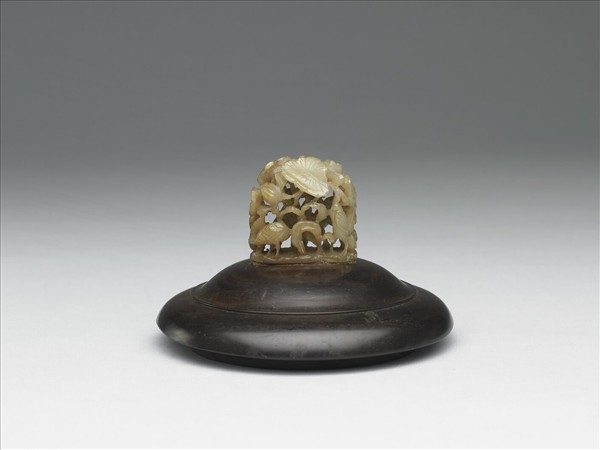 汀渚鷺鷥紋玉頂