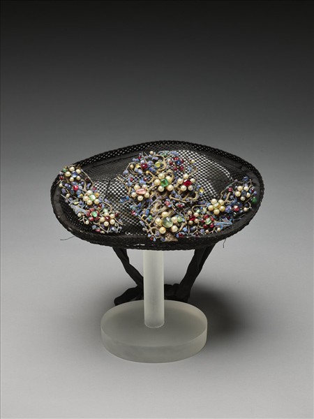 嵌珠寶翠玉花卉鈿子