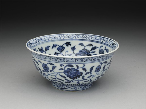 青花四季花卉紋碗