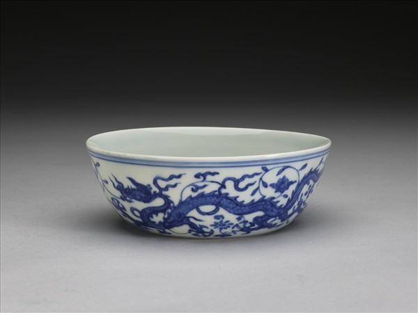 青花龍鳳紋碗