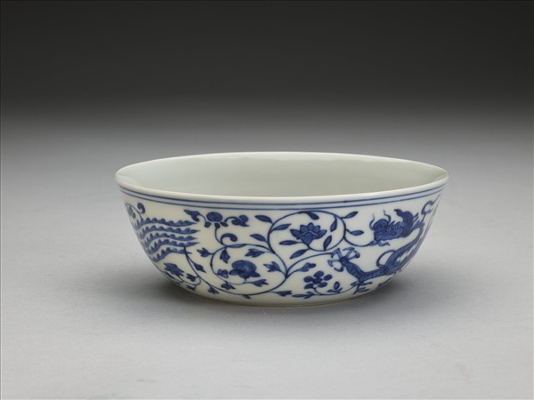 青花龍鳳紋碗