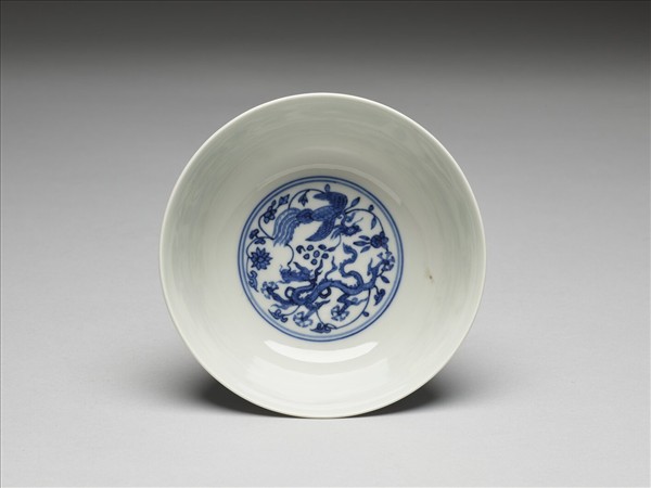 青花龍鳳紋碗