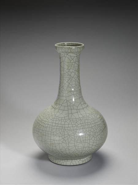 仿哥釉弦紋瓶