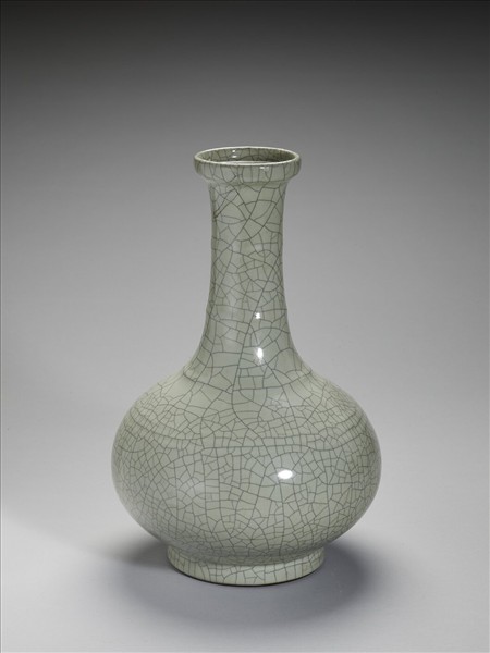 仿哥釉弦紋瓶