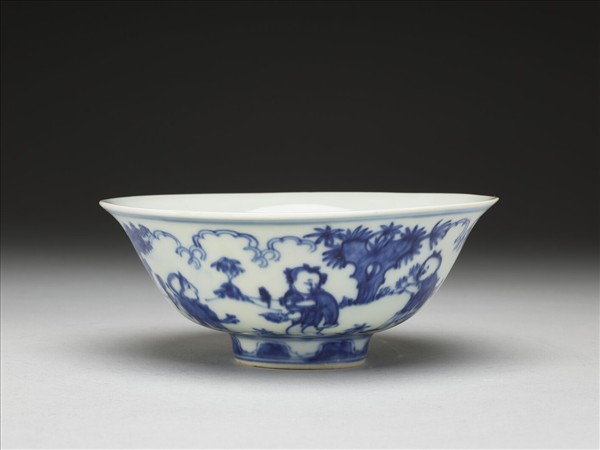 青花嬰戲圖碗