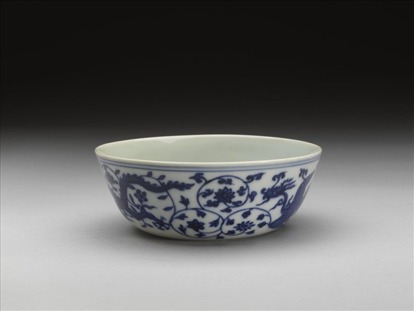 青花龍鳳紋碗