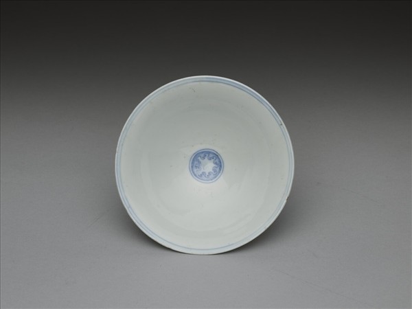 青花蓮塘紋茶鍾