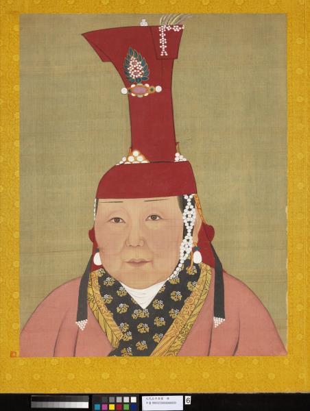 元代后半身像　冊　元代后