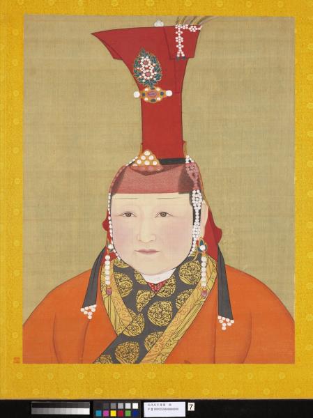 元代后半身像　冊　元代后