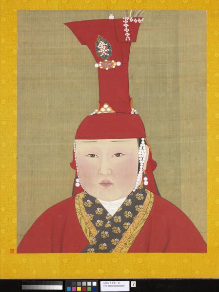 元代后半身像　冊　元代后