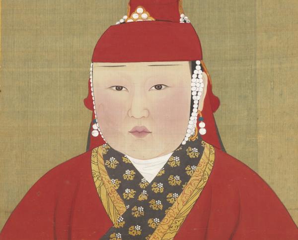 元代后半身像　冊　元代后