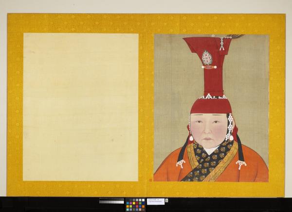 元代后半身像　冊　元代后